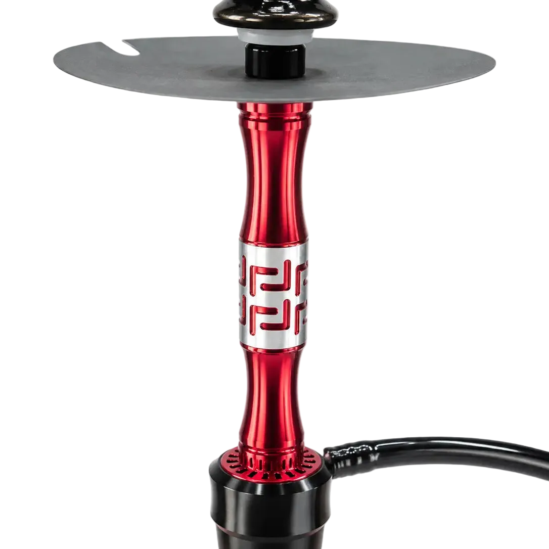 Red Glass Hookah – 1 Hose