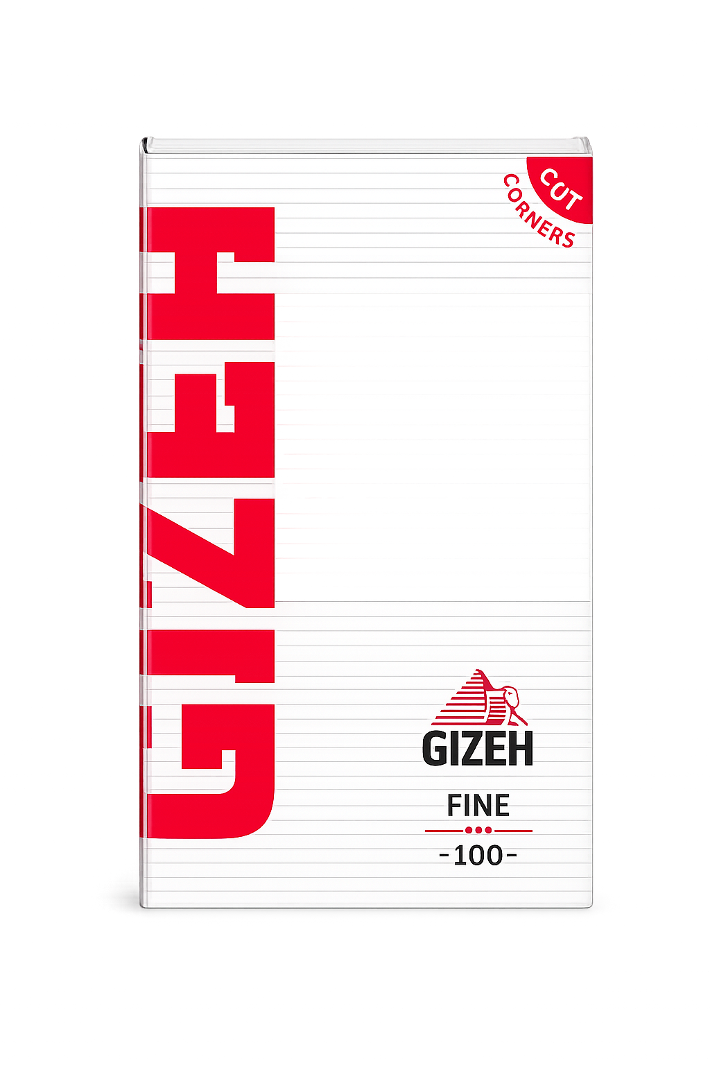 GIZEH Super Fine Cut Corners Rolling Papers – 50 Leaves – Light Green