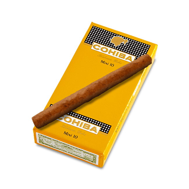 Cohiba Mini 10 cigarillos pack with premium tobacco cigarillos