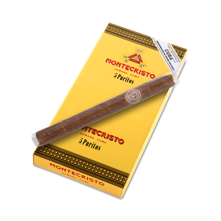 Montecristo puritos cigarillos pack with premium tobacco cigarillos