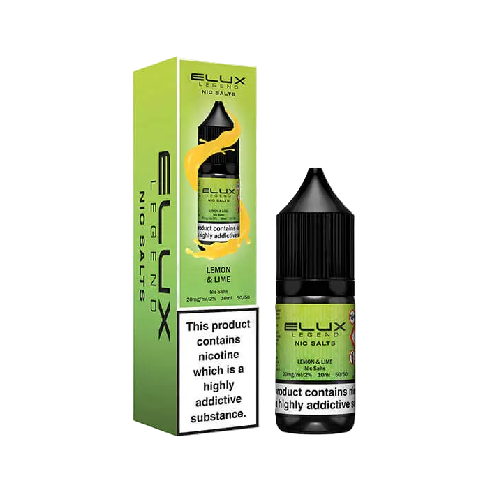 Elux Nic Salt Lemon Lime 10ml e-liquid bottle packaging