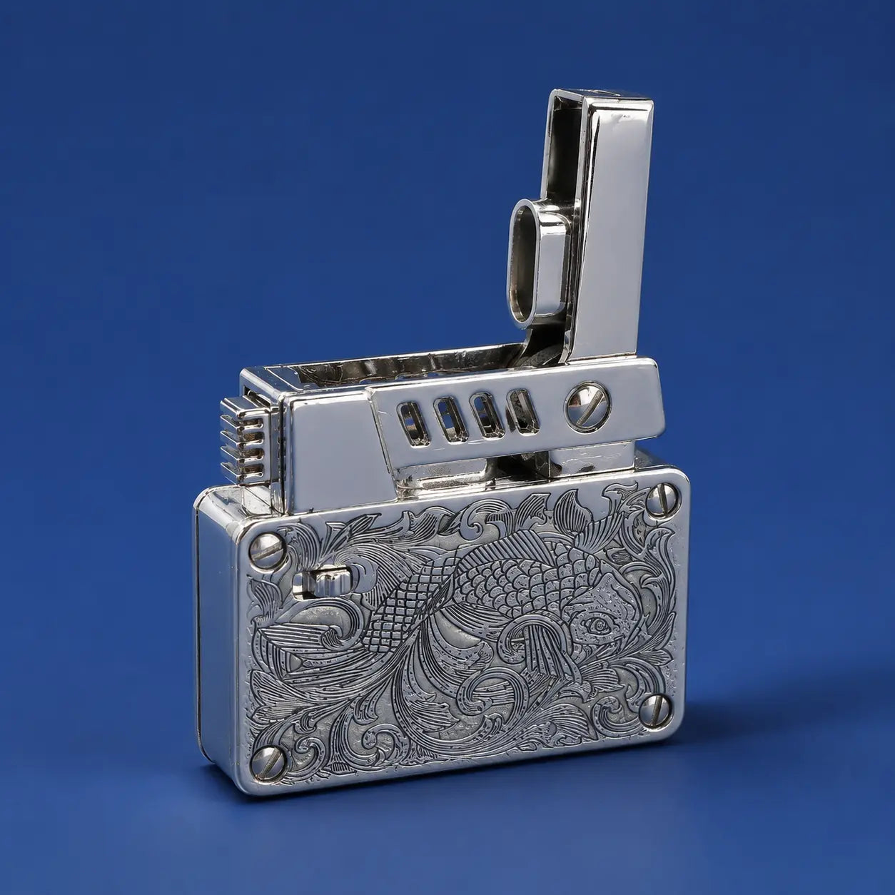 Engraved Silver Metal Lighter